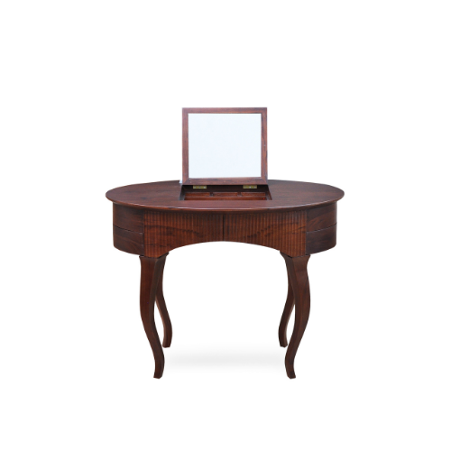 Dressing Table Teak with Mirror in Walnut Finish