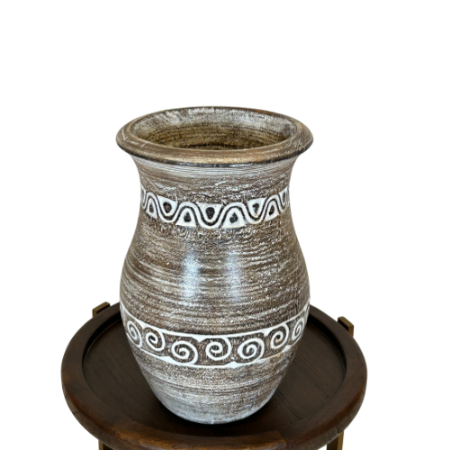Carved Teak Timor Vase