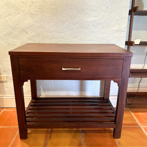 Piazza Cabinet Teak in Walnut Finish