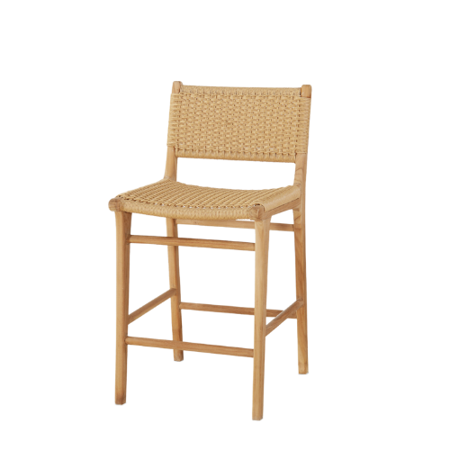 Zen Bar Chair - Closed Weave in Natural Viro