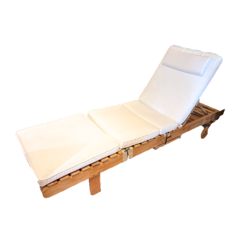 Florida Lounger Cushion Olefin White - Not Sold Separately