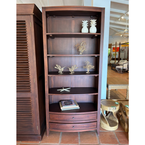 Newport Teak Bookcase Walnut Finish