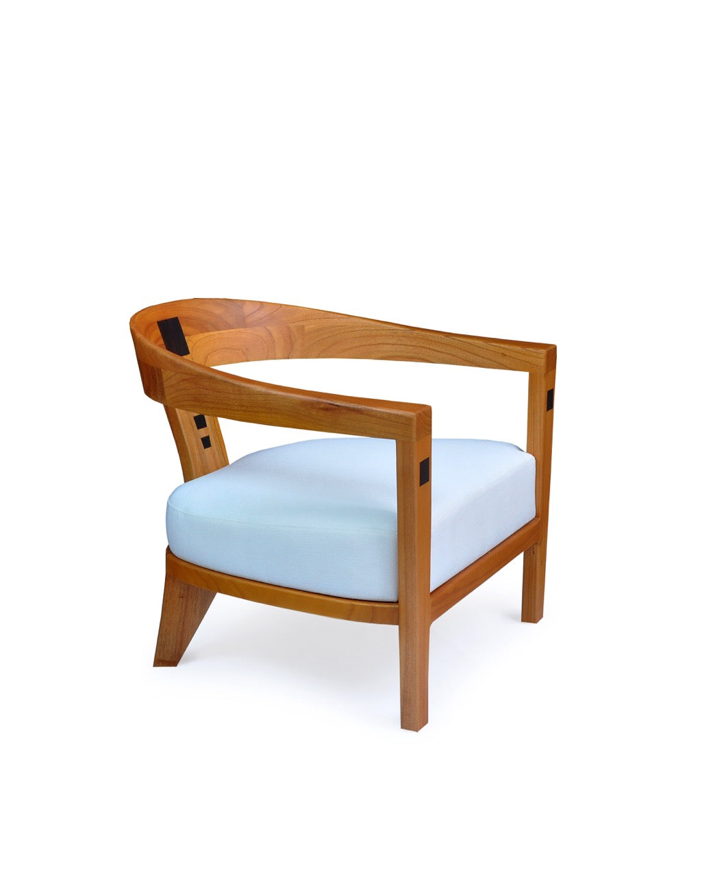 Sifat Cushioned Teak Chair Candy Brown Finish