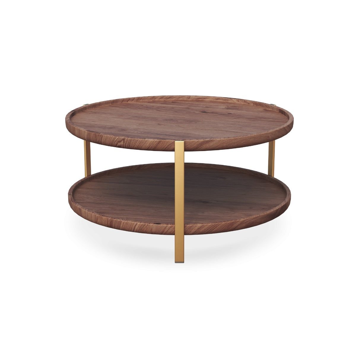 Mikayla Teak Coffee Table Walnut Finish