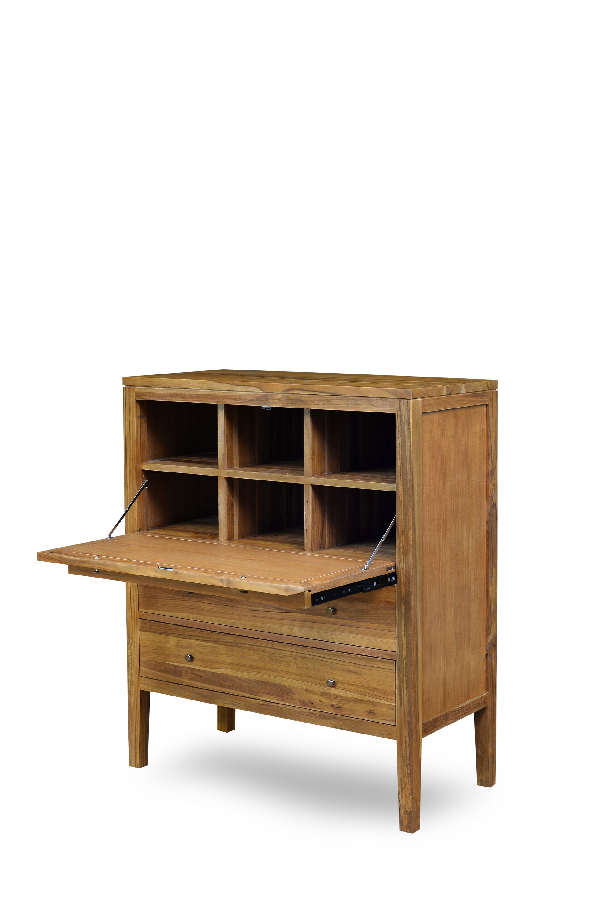 Secretary Desk Teak in Natural Finish