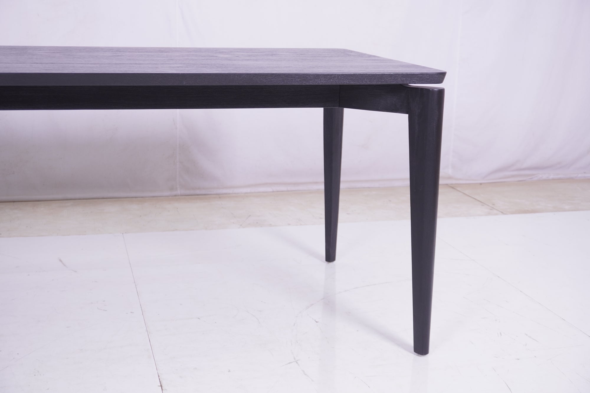 Caro Teak Dining Table Black Finish 71" x 35"