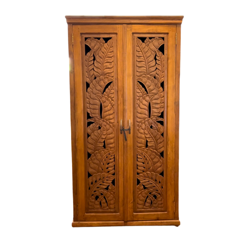 Leaf Armoire Teak in Natural Finish