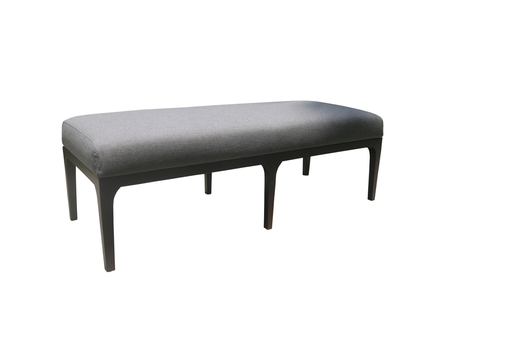 Sine Qua Non Bench Dark Legs & Grey Fabric Seat